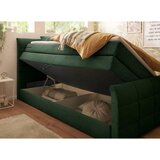 MID.YOU POSTELJA BOXSPRING 100 cm x 200 cm , tekstil, leseni material zelena | Shoptok.si