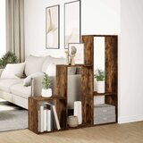 vidaXL Pregrada / regal za knjige 3 razina hrast 123x29x123 cm drveni | shoptok.hr