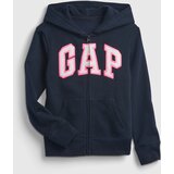 GAP Blue Girls' Kids Sweatshirt Logo zip hoodie | Shoptok.si