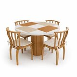 Hanah home Set Trpezarijski sto i 4 stolice Bohemian Round Italian 5 Cene