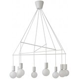  Redo 01-1564 - Luster na sajli MIKADO 8xE27/42W/230V Ø 82 cm bela Cene