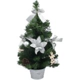 Molarem Home Umjetno božićno drvce u posudi - 50 cm sa srebrnim dekoracijama | shoptok.hr