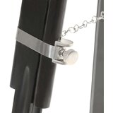  Trinožna stoječa svetilka črna trden mangov les 171 cm | Shoptok.si