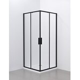 Noks paravan 5006B providno staklo 90x90x195 black Cene