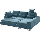 Hom`in KOTNA SEDEŽNA GARNITURA, gladka tkanina turkizna | Shoptok.si