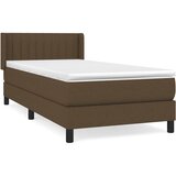  Krevet s oprugama i madracem tamnosmeđi 80x200 cm od tkanine | shoptok.hr