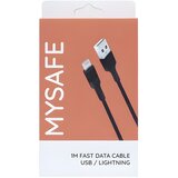 MySafe kabel - 1m - Lightning - Crna | shoptok.hr