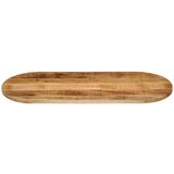 Stolna ploča 90x40x3,8 cm ovalna od masivnog grubog drva manga | shoptok.hr
