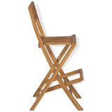 Bistro 3-dijelni bistro set sa sklopivim stolicama od masivne tikovine | shoptok.hr