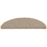  Prostirke za stepenice 15 kom 56x17x3 cm smeđe poluokrugle | shoptok.hr