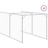  Kućica za pse s krovom svjetlosiva 117 x 1221 x 123 cm čelična | Shoptok.si
