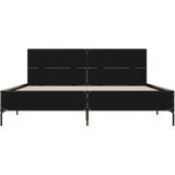  Okvir za krevet crni 135x190 cm konstruirano drvo i metal | shoptok.hr