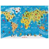 Puzzle 250 KOM KIDS 5 WORLD MAP INTERDRUK | Shoptok.si