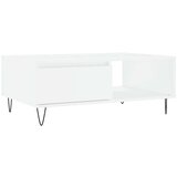 vidaXL Klubska mizica bela 90x60x35 cm inženirski les | Shoptok.si