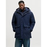 Jack & Jones Plus Zimska jakna 'JJFINN' temno modra | Shoptok.si