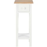  280057 Side Table White 27x27x65,5 cm Wood | shoptok.hr