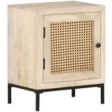 vidaXL Nočna omarica 40x30x50 cm trden mangov les in naravni trst Cene