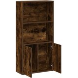 vidaXL Knjižna omara dimljeni hrast 60x24x120 cm inženirski les | Shoptok.si