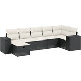  The Living Store Vrtna sedežna garnitura 7-delna z blazinami črn poli ratan - Vrtna Sedežna Garniture, (21452907) | Shoptok.si