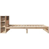 vidaXL Knjižna postelja brez vzmetnice 90x200 cm trdna borovina | Shoptok.si