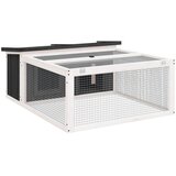  Kavez za zečeve sivi 117,5 x 97 x 47,5 cm od masivne borovine | Eponuda.ba