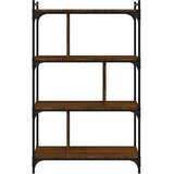  Regal za knjige 4 razine smeđa boja hrasta 76x32x123 cm drveni | Eponuda.ba