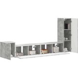  Komplet TV omaric 3 pcs Betonsko siva Konstruiran les, (5000132661) | Shoptok.si