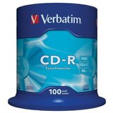 Verbatim CD-R DL 52X 100/1 Spindl 43411 disk Cene'.'