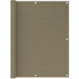 vidaXL balkonski zastor smeđe-sivi 120 x 500 cm HDPE | shoptok.hr