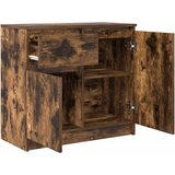  Komoda s ladicama dimljenog hrasta 71x35x65cm konstruirano drvo | shoptok.hr
