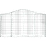  Lučne gabionske košare 50kom 200x30x100/120cm pocinčano željezo | shoptok.hr