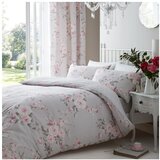 Catherine Lansfield Siva posteljnina Canterbury Rose, 200 x 200 cm Cene