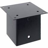  Postolja za stupove kvadratna 12 kom čelik presvučen prahom Antracitno siva 141 x 141 mm | shoptok.hr