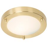 QAZQA Moderna stropna svetilka zlata 18 cm IP44 - Yuma | Shoptok.si