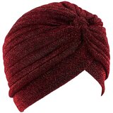 IZMAEL Svetleča Turbanova Kapa - Bordo | Shoptok.si