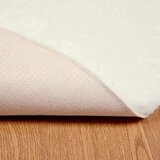  Faux Rabbit Fur Rug Bijelo Ø 200 cm Poliester | shoptok.hr