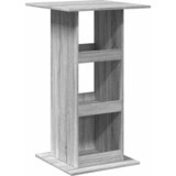  Barski stol s prostorom siva boja hrasta 60x60x102 cm drveni | shoptok.hr