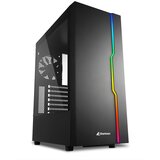 Sharkoon Kućište gaming, RGB Slider, ATX, 1x120mm fan, black, Tempered Glass | Eponuda.ba