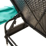  Ležaljka s tendom, crni poliratan | Shoptok.si