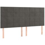  Box spring postelja z vzmetnico temno siva 180x200 cm žamet, (20789778) | Shoptok.si