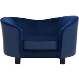  Sofa za pse plava 69 x 49 x 40 cm od pliša i umjetne kože | shoptok.hr