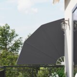 vidaXL Zaslon za zasebnost na balkonu Črna 140 x 140 cm blago | Shoptok.si