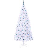  Umjetno božićno drvce s stalakom Bijelo 240 cm PVC i čelik | shoptok.hr