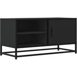 Maison Chic TV omarica - TV enota - Televizijska omarica črna 80x34,5x40 cm inženirski les in kovina, (21700501) Cene