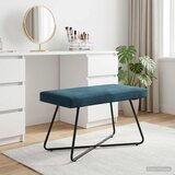  Klupa Plava 80 x 40 x 45 cm Baršun | Eponuda.com