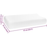  Jastuk za Spavanje Bijelo 57 x 37 x 11,5 cm Pjena za pamćenje | shoptok.hr