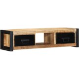 vidaXL TV omarica 100x30x25 cm Masivni neobdelan les Mango Cene