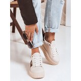 DStreet Sneakersy damskie na platformie beżowe | Shoptok.si