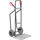 eurokraft pro voziček za prevoz vreč z drsnimi sanmi, črne barve, nakladalna površina za pakete šxg 430 x 450 mm, pocinkana izvedba, pu-kolesa Cene