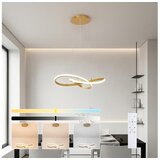 Brilagi LED prigušiva luster na sajli INFINITY LED/55W/230V 50x50 cm zlatna + daljinski upravljač Cene